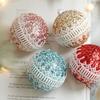New 8CM Christmas Ball Pendant Creative Plastic Xmas Tree Decor Gifts Shatterproof Hanging Ball Ornament Party Decor