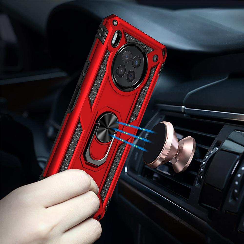 Honor 50 Lite Shockproof Armor Case for Honor 50 Lite PC   Silicone Ring Stand Phone Back Cover for Huawei Y7A Y9A Nova 8i Y60