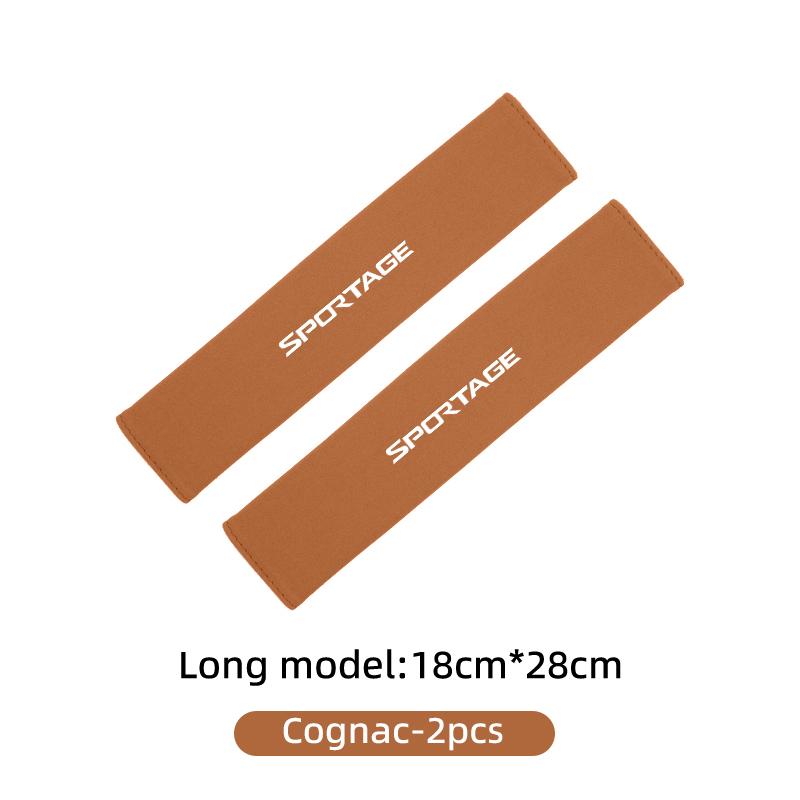 ACZ2 For KIA Suede Car Seat Safety Belt Shoulder Covers Belt Protective Pad Accessories Sportage 2016 2017 2018 Sephia Stonic Carens