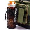 Bassdash Foldable Bottle Pouch with MOLLE Drink Holder and Carabiner