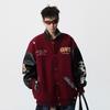 Men's & Women's Embroidered Baseball Jacket - Trendy Loose Fit for Couples, American Style for Spring & Autumn.