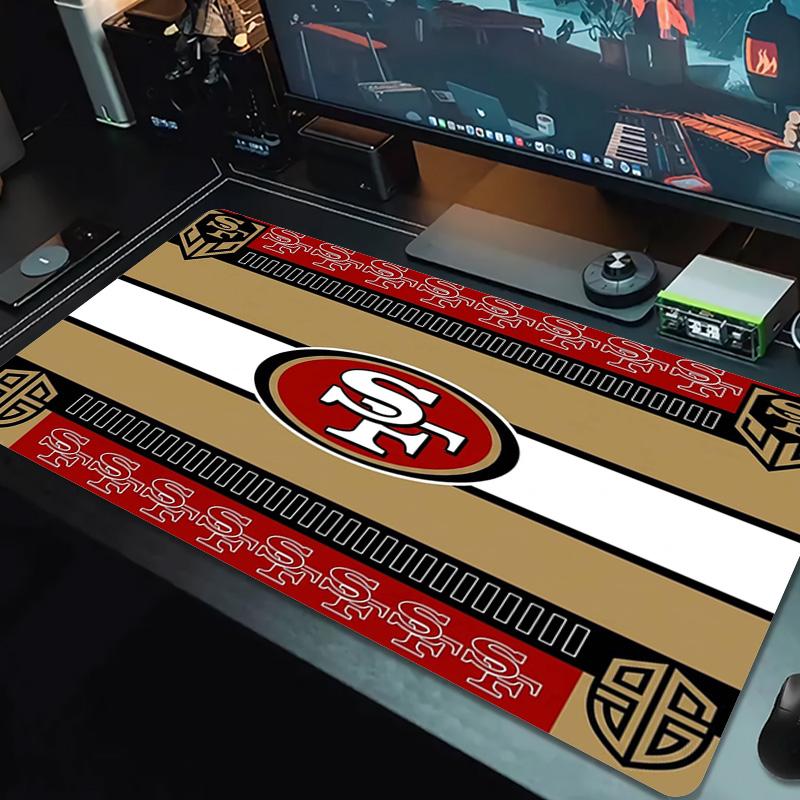 San Francisco 49ers Color Mouse Pad Large Gaming Table Cushion Non-slip Laptop Tablet Big Mousepad XXL Mat Mini PC Playmat With Lock edge