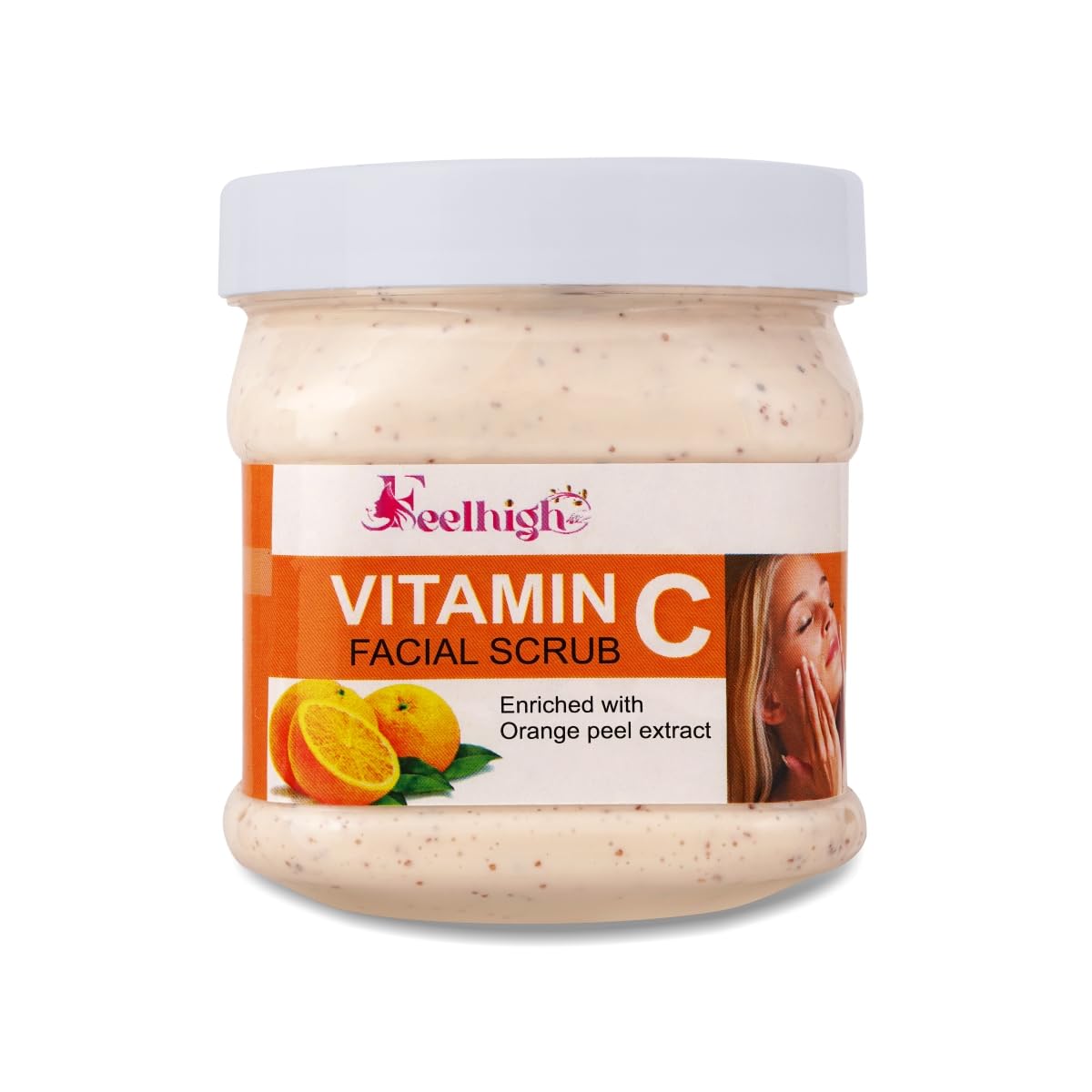 Feelhigh Face and Body Vitamin C Scrub Enriched with Orange Peel Extract 500ml