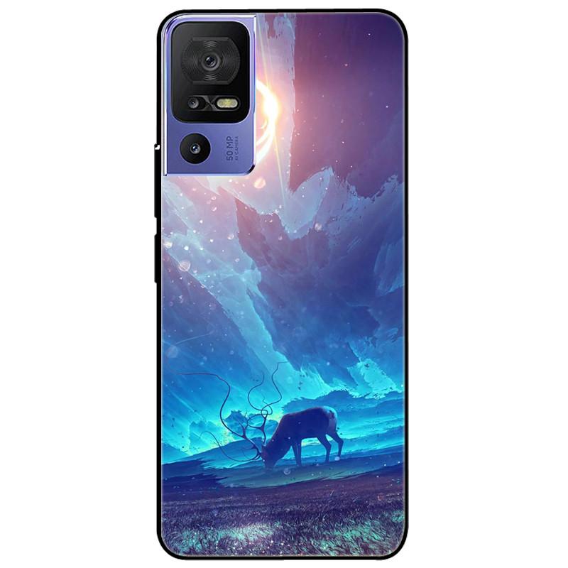 

Phone Cover For TCL 40 SE Case 6.75 Silicone Lovely Black Bumper Lion Soft TPU Coque for TCL 40SE Funda for TCL40SE Protector TCL 40 SE