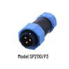 WEIPU SP21 Waterproof Aviation Plug, 2-12 Pin Male Connector with Rear Nut Socket