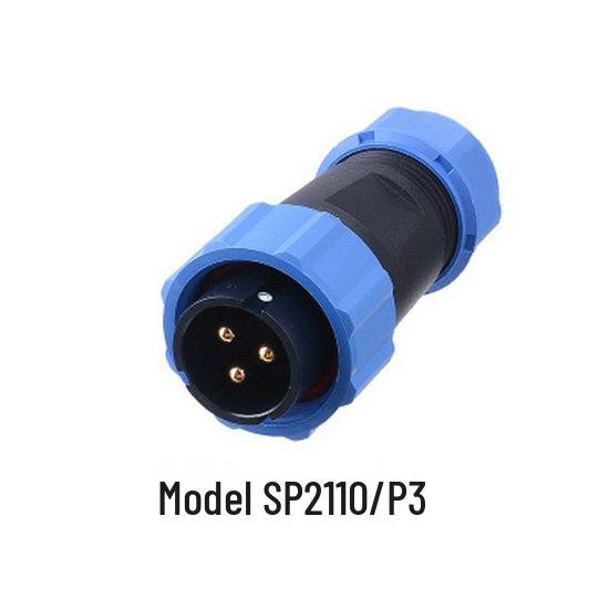 WEIPU SP21 Waterproof Aviation Plug, 2-12 Pin Male Connector with Rear Nut Socket