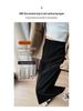 Kaffee-Cordripp-Midi-Rock mit Schlitz - High-Waist Schlankmacher (Koreanischer Stil, Herbst/Winter)