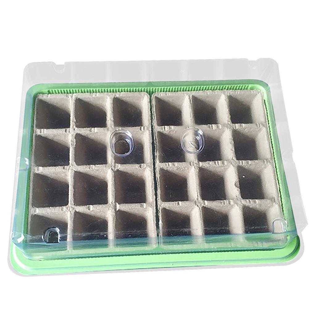 (Nikita) 24 cellen tuinieren mini ademende deksels plastic kiembox kinderpotten
