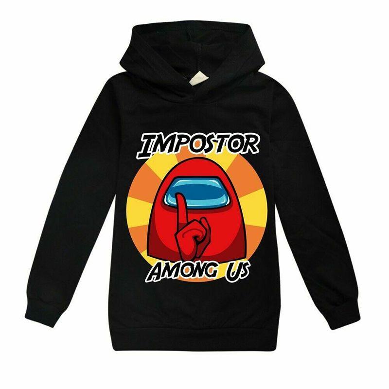 Game Kids Impostor Hoodie Boys Girls Hooded Sweatshirt Jumper Tops