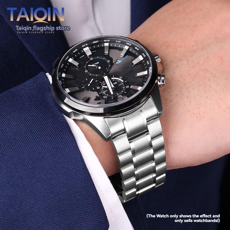 Stainless steel strap For Casio MTP-1375 EFV-540 500 EFS-S510 EFR-303 Universa Metal Watchband 20mm 22mm Bracelet wristband