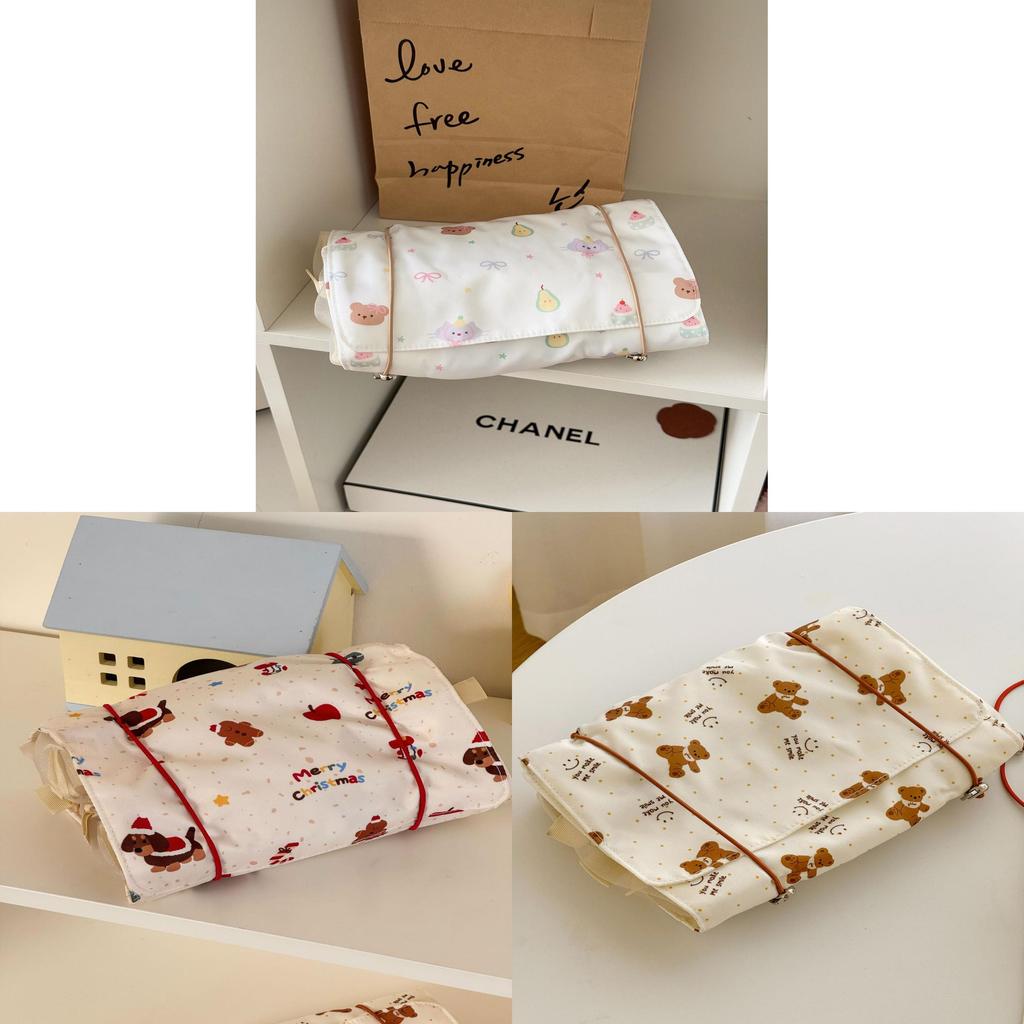 Cute Bear Makeup Bag With Large Capacity And Foldable Design For Travel And Daily Use