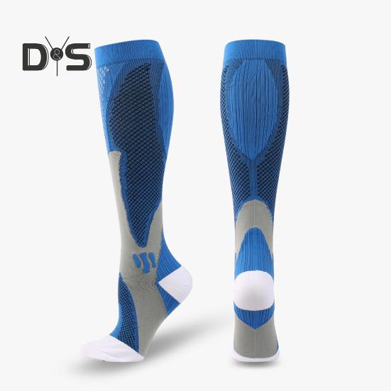 1 Pair Unisex Sport Socks Compression Yoga Socks Knee Length Long-tube High Elasticity Wrapping Anti-slip Socks Warmth Stockings for Daily Life