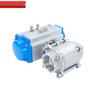 Pneumatic Stainless Steel 3-Piece Female Threaded Ball Valve Q611F-16P, High Platform