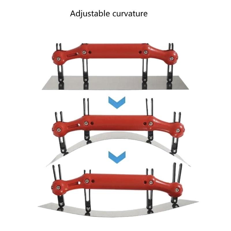 Multifunctionele Verfspaan Metselaar Plamuurspatel Gereedschap met Verstelbaar Gebogen Ontwerp voor Efficiënte Muurafwerking