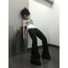 VAYLA T-shirt con Stampa Tatuaggio Estetica Grunge Stile Trashy Anni 2000 T-shirt con Lettere Giapponese Y2k Top Trasparenti Bianchi Gotico Vintage