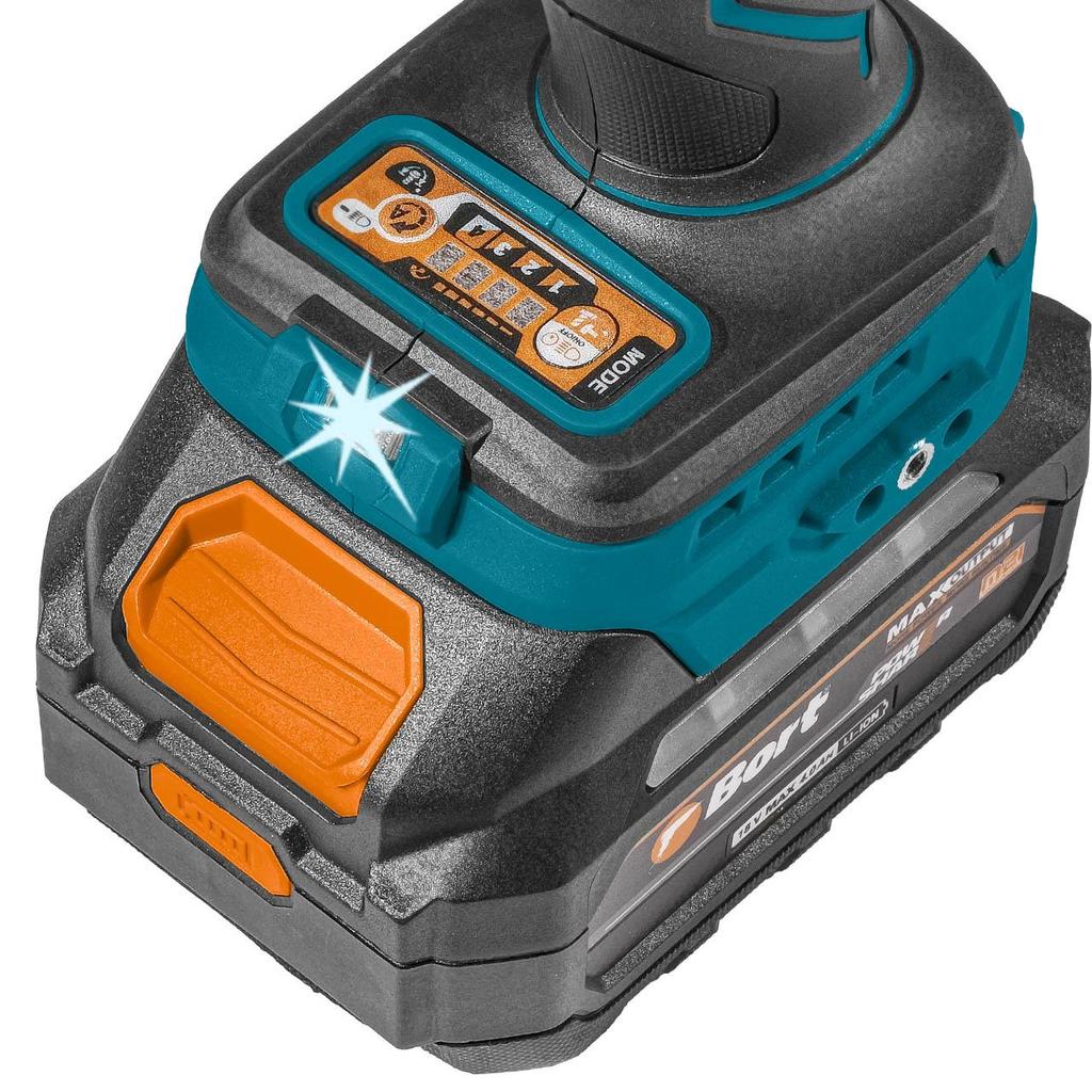 Corridable impact wrench BORT BSR-21U (2x4Ah+charger)