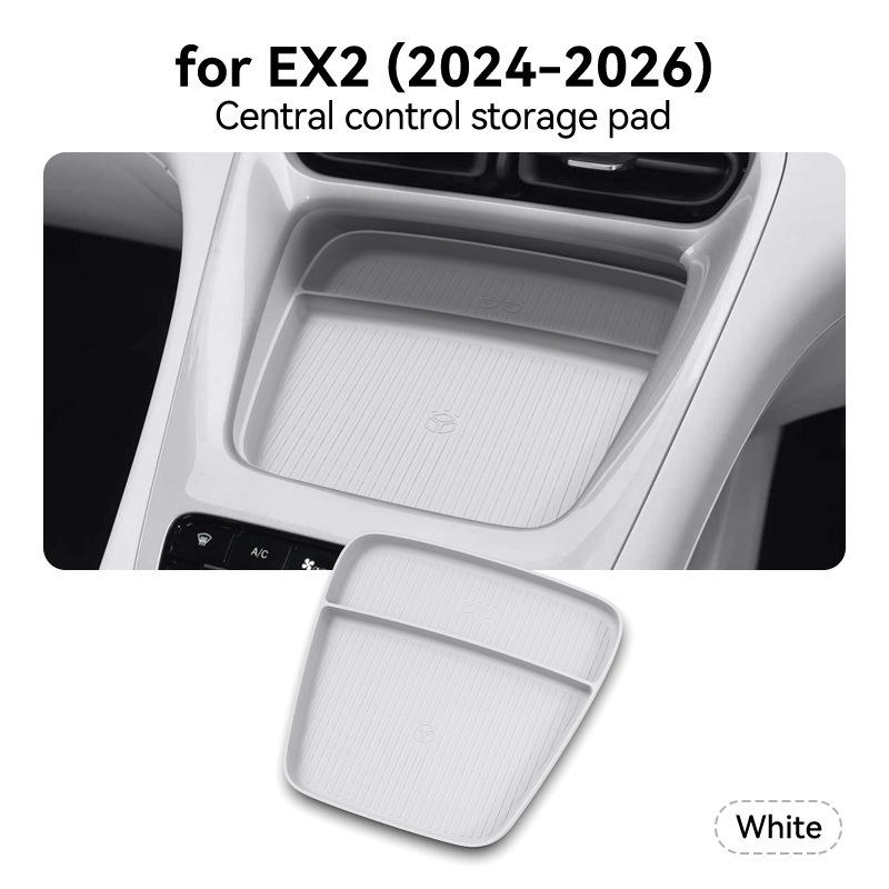 For Geely EX2 2024-2026 Interior Storage Set Central Console Pad Cup Holder Organizer Auto Accessories