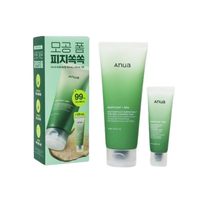 Anua Quercetinol Pore Deep Cleansing Foam 175ml – Deep Cleanser, Pore Care Foam + Free 25ml 175ml + Free 25ml