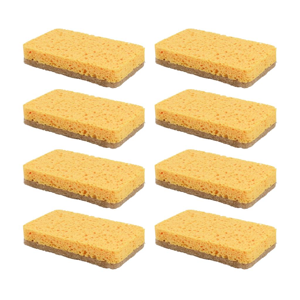Eco Compostable Dish Sponge 20 Pack for Heavy Duty Kitchen Cleaning Tasks