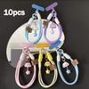 10/5pcs Phone Lanyard Features a Flower Keychain Charm with a Detachable Key Ring Universal Clip-on Phone Strap for Bags Cameras