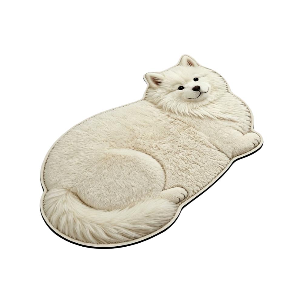 Super Absorbent Simulation Cat Floor Mat Wear Resistant Design Foldable Washable Diatom Absorbent Doormat Anti Slip Entrance Rug
