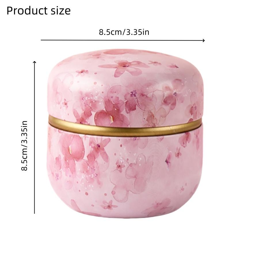 Empty Tea Tin Loose Tea Containers With Lid Sealed Jar Metal Coffee Candy Cans Jewelry Boxes Candy Cans Round Can
