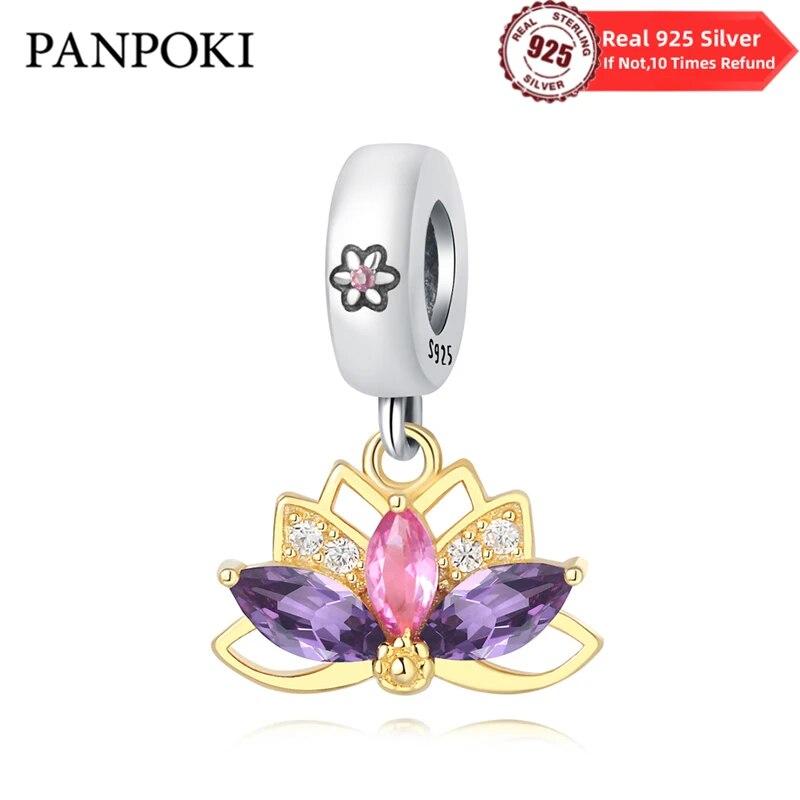 Authentic Copper Metal Metal Plants Flowers Tulip Charm Bead Component Bead Components Compatible With Authentic Original High Quality Fine Pendant