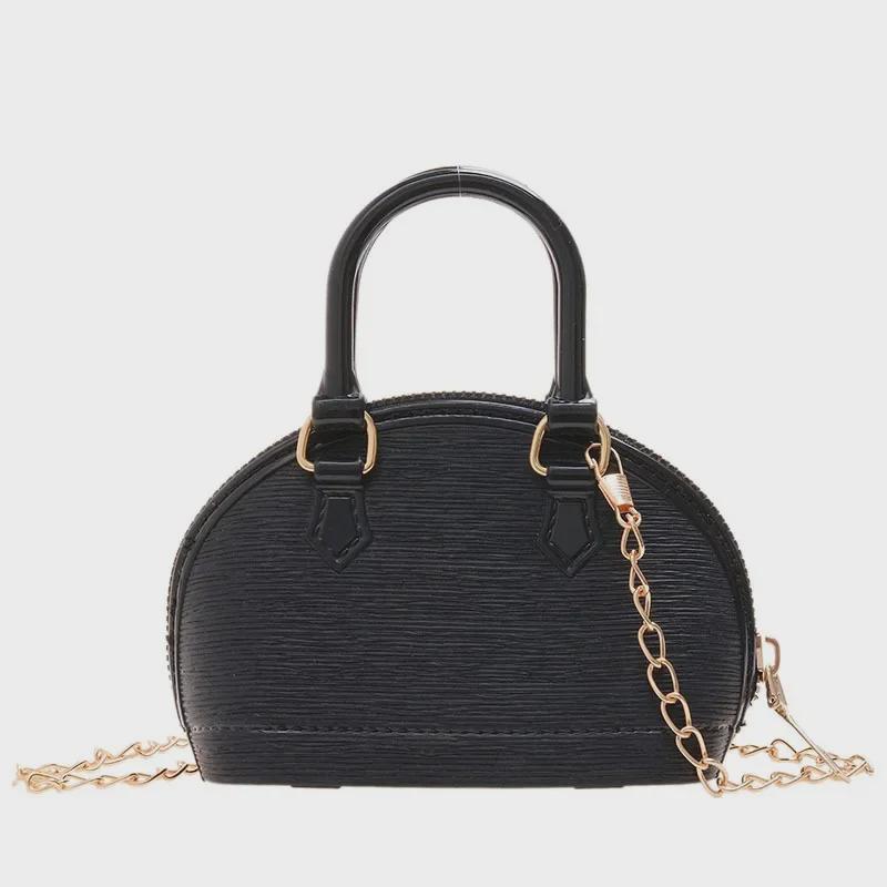 

Женская сумка-кошелек Candy Color Mini Jelly Crossbody и кошелек для монет - новый дизайн Shell 2025 чёрный