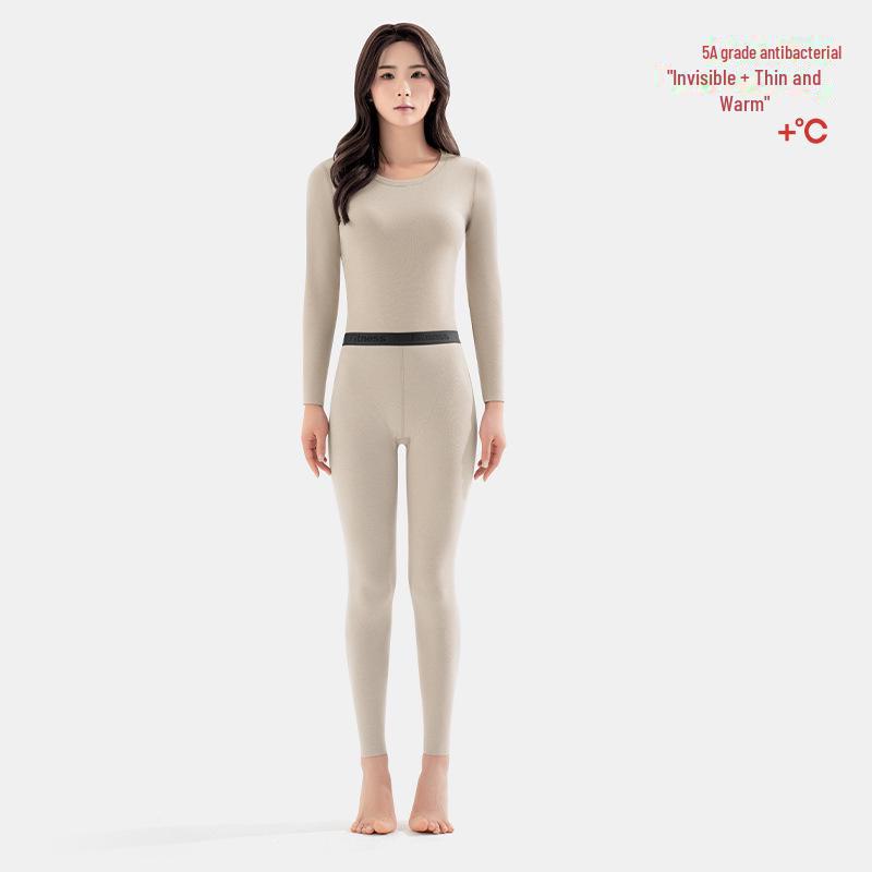 

Парный антибактериальный термокостюм 5A с нагревательным элементом — можно носить как верхнюю одежду, в комплект входят топ и брюки на осень L