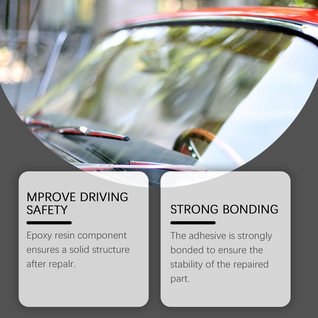 Automobilglas Nano-Reparaturflüssigkeit - Auto-Windschutzscheiben-Reparaturharz Rissiges Glas Reparaturmittel 20ml Glas Korrektor