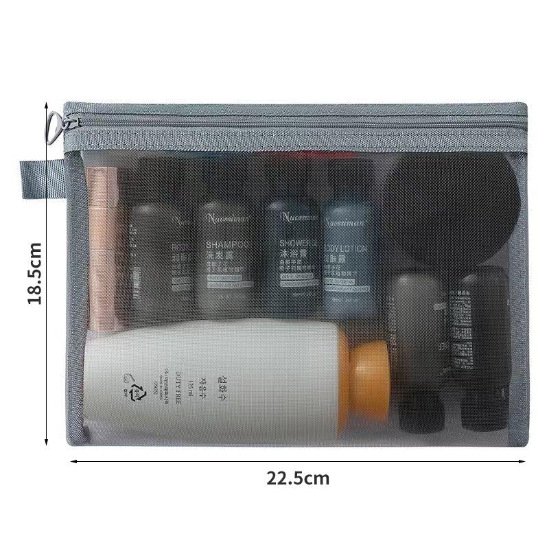 1/3 stücke Mesh Klar Kosmetik Taschen Kleine Große Schwarze Make-Up Tasche Tragbare Reise Kulturbeutel Organizer Fall Lippenstift Lagerung Tasche