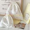 49MD Drawstring Bag Small Gift Portable Cosmetic Bag Drawstring Storage Bag Bows Makeup Bag