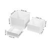3x Buffet Risers Multipurpose with Hollow Bottom Acrylic Cube Display Nesting