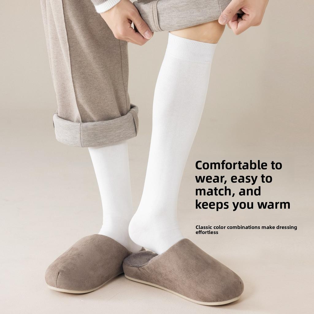 Cotton Short Leg Socks for Men, with Added Insulation and Thickness, Suitable for Sports, Odor-resistant, Long Tube Socks, Cotton Socks