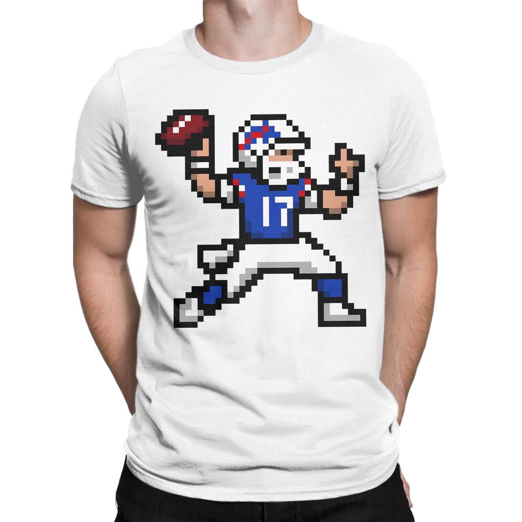 Josh Allen Cotton TShirt for Men Beach Y2K Funny T Shirts O Neck Trendy Cool Tees Plus Size Print Tops