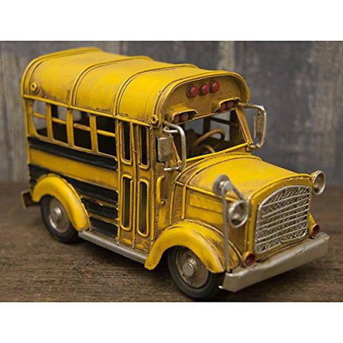 CANDYLAND School Bus Yellow Setagaya Base Tinplate U.S. Miniature Tin Car American Goods Vintage Retro Classic