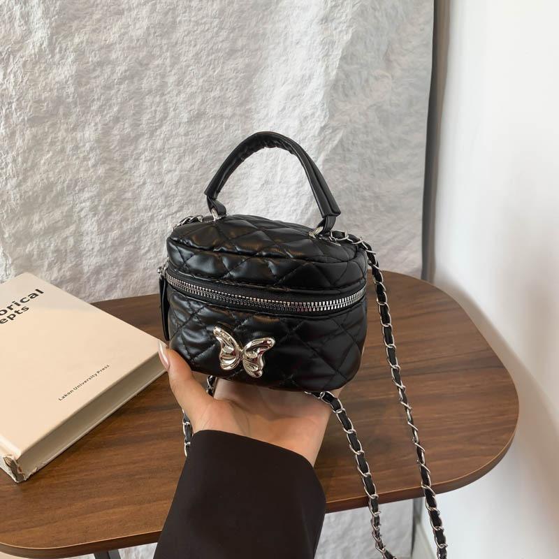 New Fashion Portable Butterfly Mini Exquisite Women's Bag Embroidery Thread Oblique Span Lipstick Bag Tide