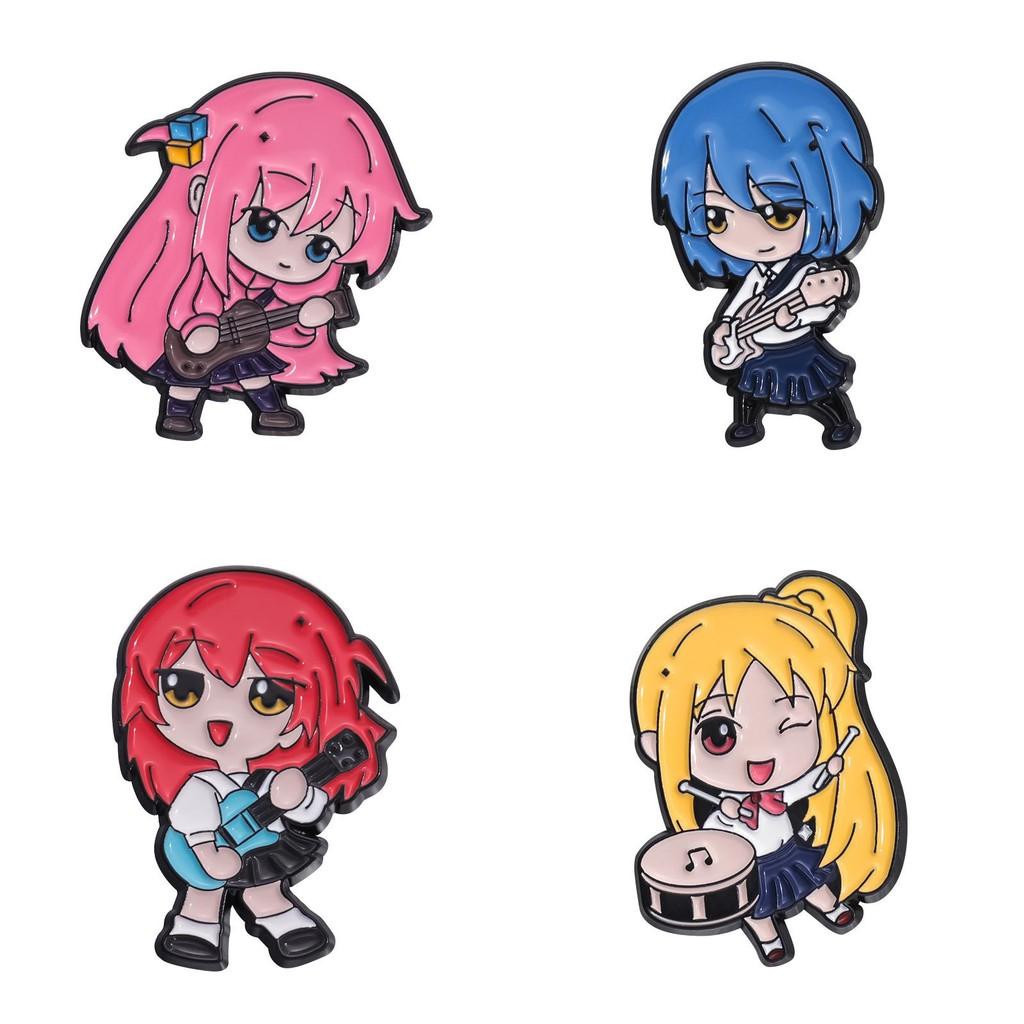 Bunte Cartoon Anime Musikband Charakter Brosche Kreatives Modeaccessoire Für Alle Geschlechter