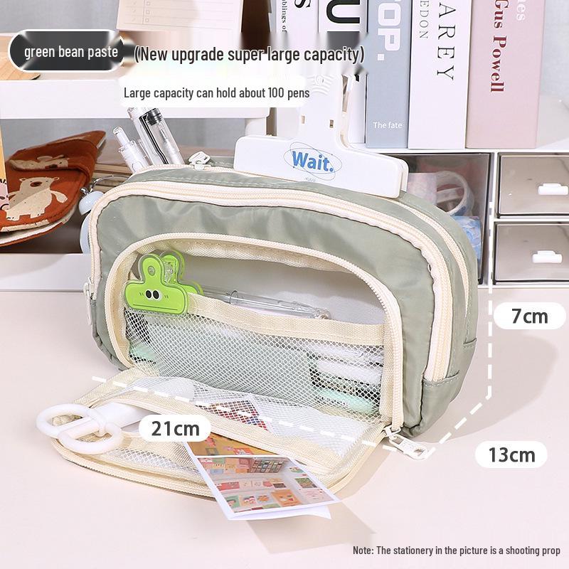 

Minimalist Japanese-Style Pencil Case 2023: Large-Capacity Stationery Box for Students, Unisex