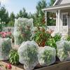 Bird Netting For Fruit Trees 2 Pieces Plant Mesh Cover With Drawstring And Zipper High-Density Plants Protector For Greenhouse