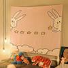 Cute Bear Rabbit Hanging Cloth Home Wall Decoration Tapestry Office Living Room Tapestry
