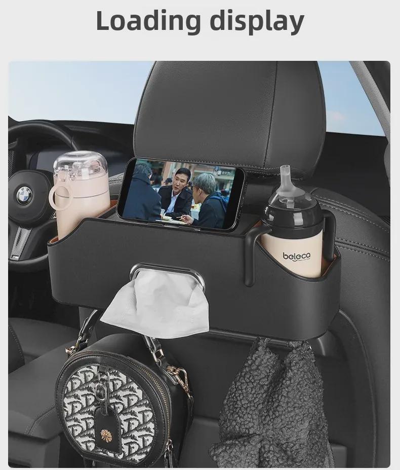 Borsa portaoggetti e organizer multifunzionale per schienale del seggiolino auto