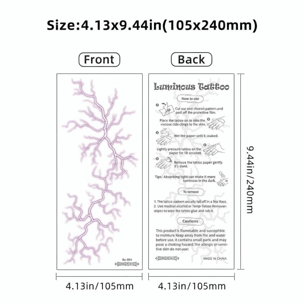 Crack Mark Temporary Tattoo Stickers Waterproof Body Art Stickers Halloween Tattoo Stickers Makeup