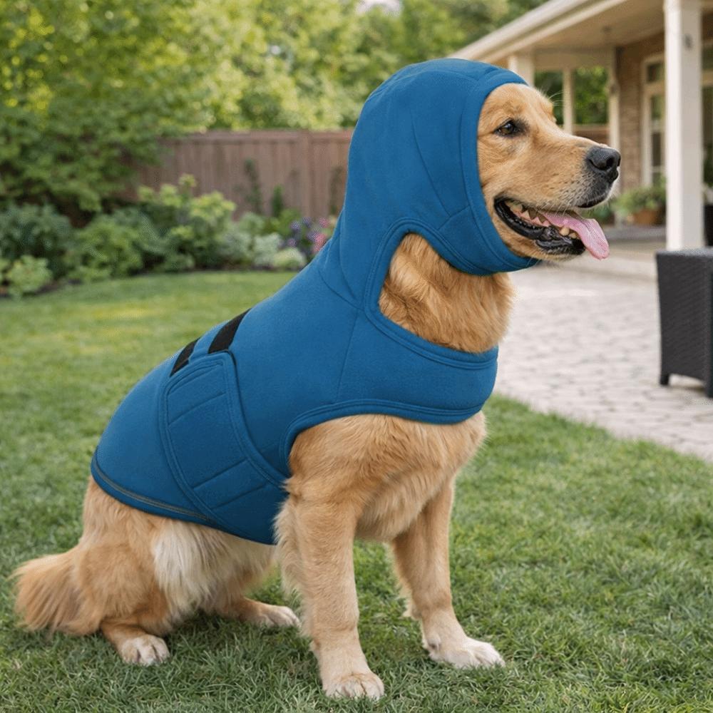 Reflective Strips Dog Soothing Clothing Elastic Dog Emotion Calming Vest  Medium Large Dog