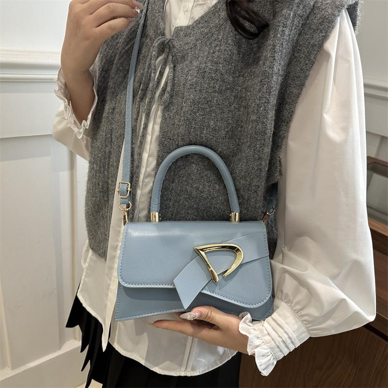 Chic Solid Color Faux Leather Shoulder Bag for Women, Minimalist Square Crossbody Purse, Trendy Casual Handbag