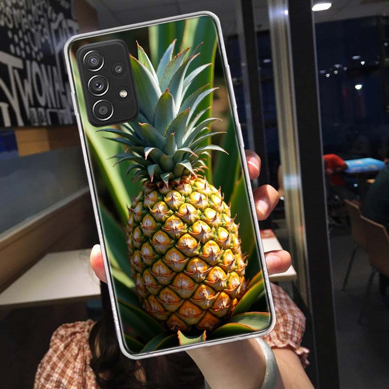Harvest Pineapple Phone Case for Samsung A54 A57 A37 A17 A14 A15 A12 A24 A34 A55 A35 A25 A52S A07 A05S A04S A22 A32 A72 Galaxy N