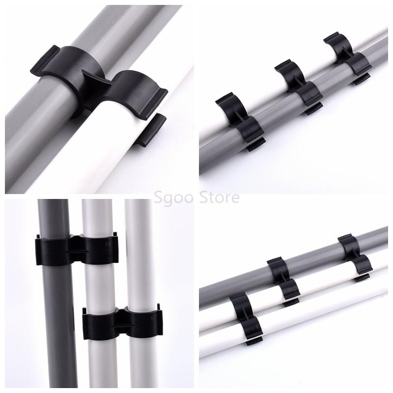 3~20PCS 20mm 25mm 32mm Type H Pipe Clamps Aquarium Fish Tank Fitting Agricultural Irrigation Water Pipe Support Double U Type