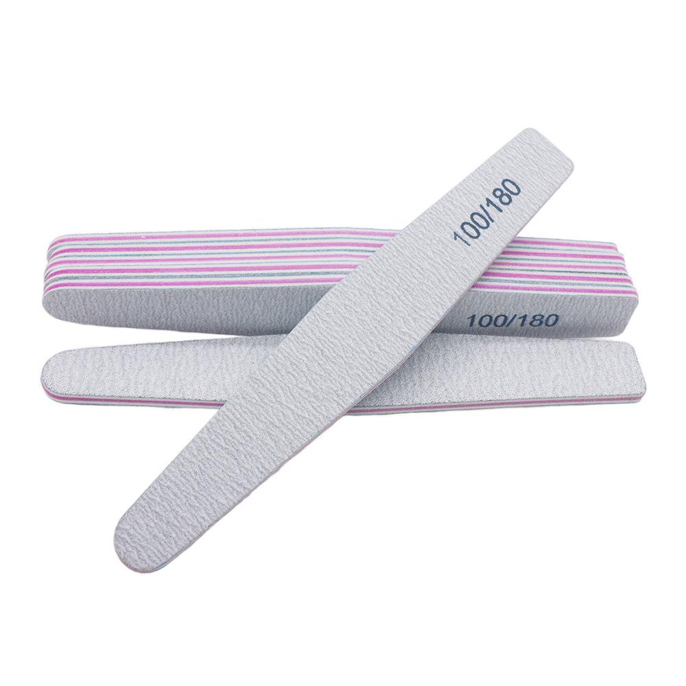 Sebra Poleringsstripe: Halvmåne Rektangulær Neglefil for Forming & Sliping