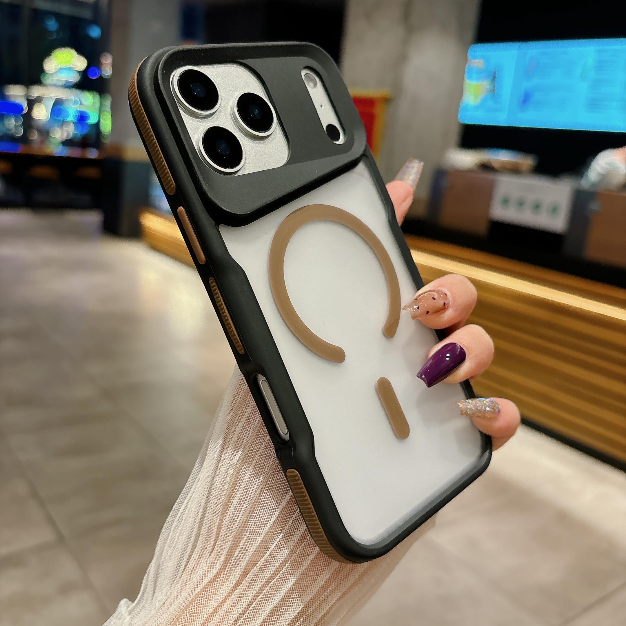 

Matte Translucent Magnetic Case For iPhone 17 Air 16 15 14 13 Pro Max slender waist For Magsafe Wireless Charge Cover For iphone14