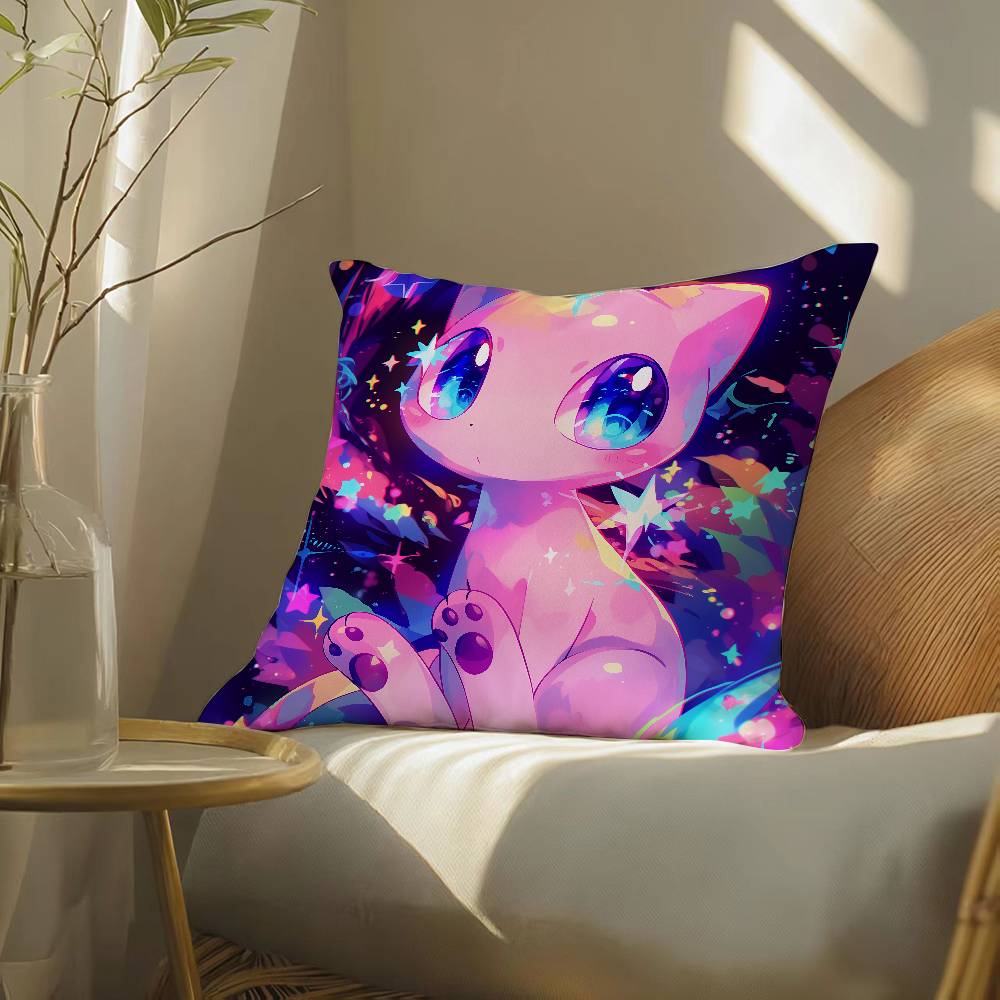 Pokemon Hero Collection Anime Plush Pillow Cover Soft Short Plush Cushion Cover For Sofa Bedroom Home Decor Gift